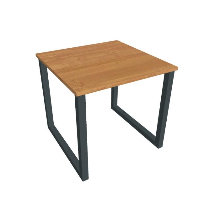 Work table UNI O, 80x75.5x80 cm, alder/black