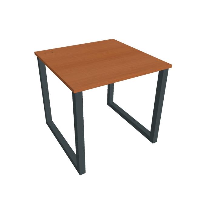 [ON918403] Work table UNI O, 80x75.5x80 cm, cherry/black