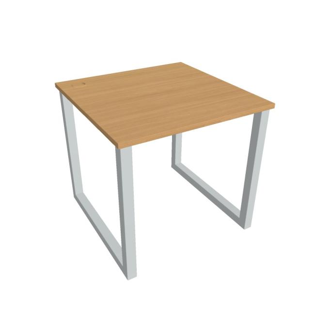 UNI O desk, 80x75.5x80 cm, beech/grey