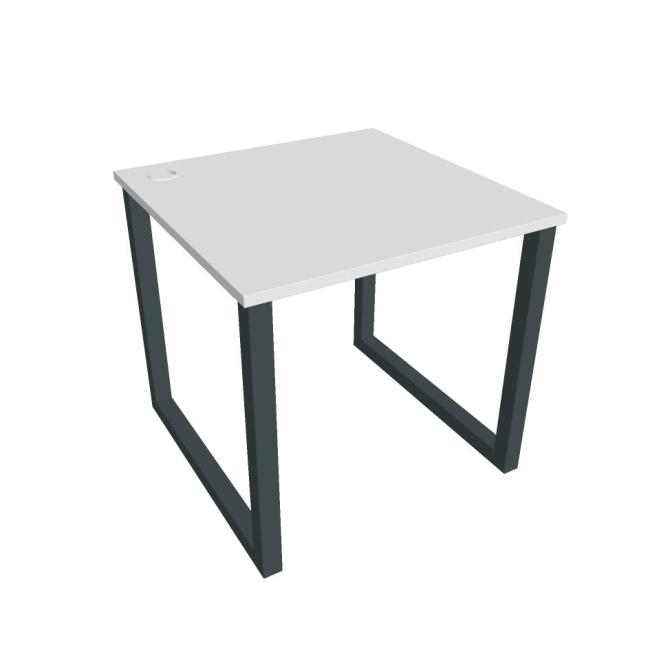 [ON918409] UNI O desk, 80x75.5x80 cm, white/black