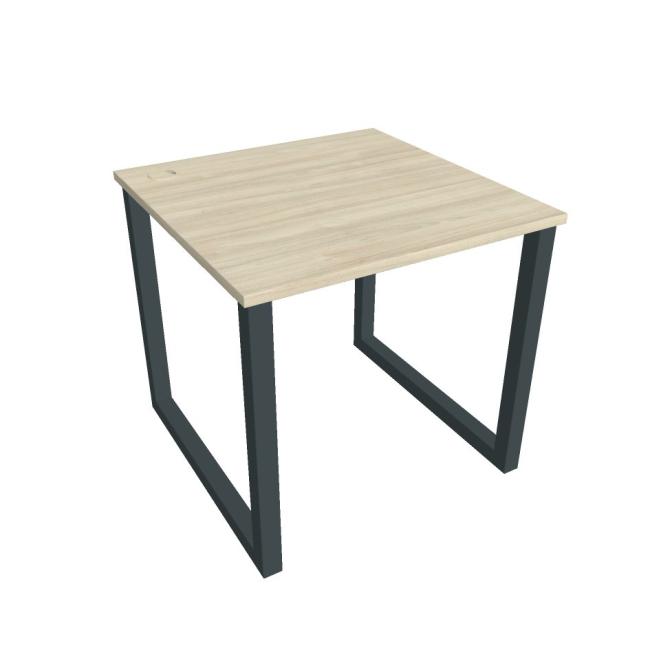 Work table UNI O, 80x75.5x80 cm, agate/black