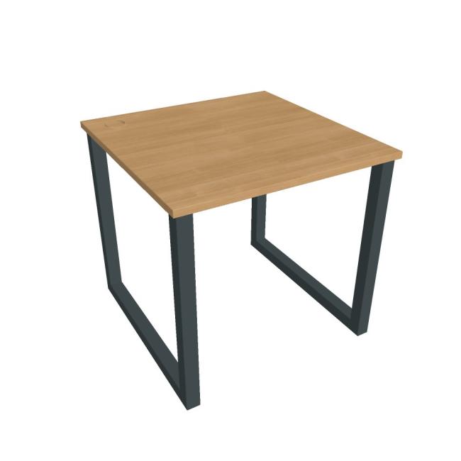 [ON918421] UNI O desk, 80x75.5x80 cm, oak/black
