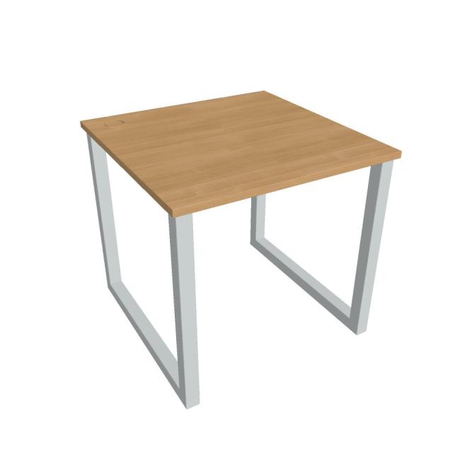 UNI O desk, 80x75.5x80 cm, oak/grey