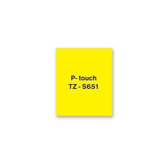 [BR651400] Self-adhesive tape Brother TZe-S651 24 mm yellow/black