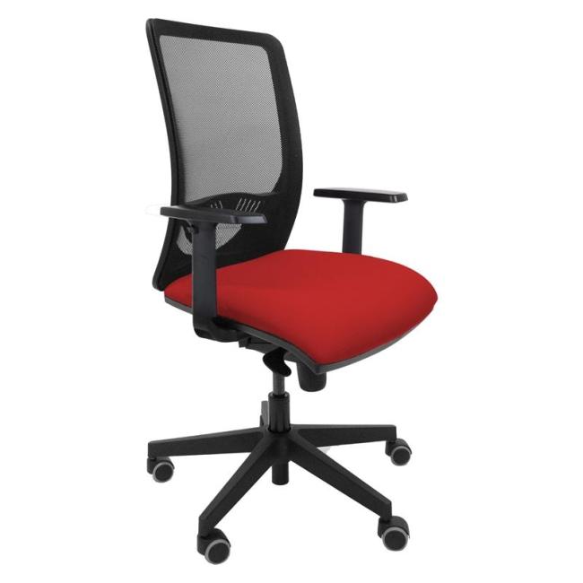 Office chair DUCK SYN red (Bombay 33) + armrests P44