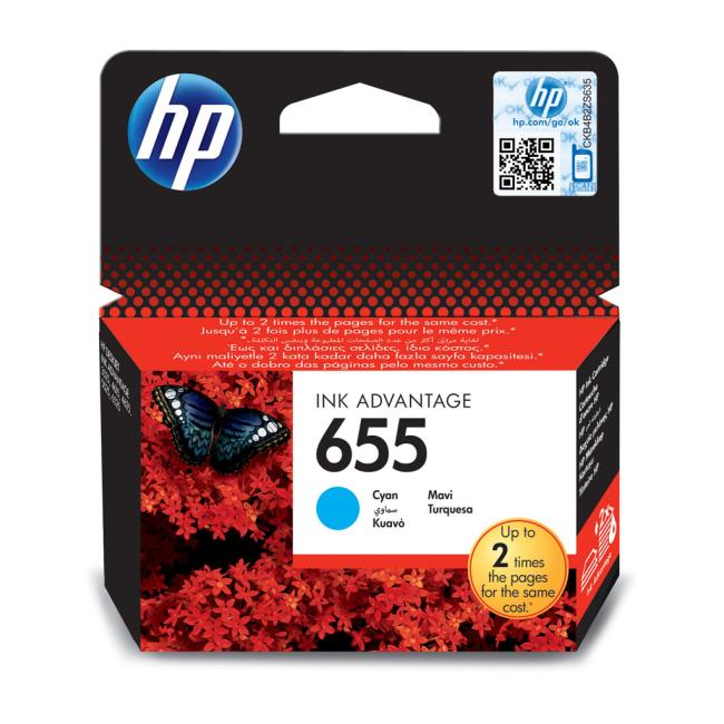 [HP000110] Ink cartridge HP CZ110AE HP 655 cyan (600 pages) for Deskjet Ink Advantage 3525/4615/4625/5525