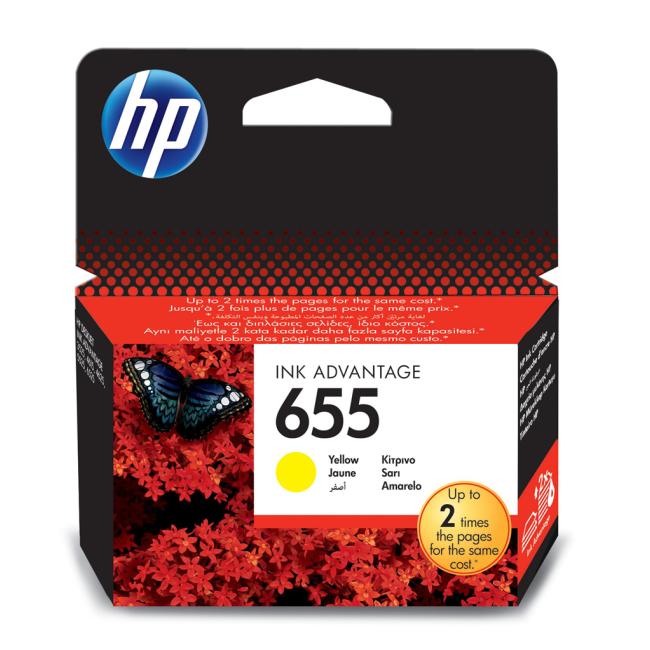 Atramentová kazeta HP CZ112AE HP 655 žltá (600 strán) pre Deskjet Ink Advantage 3525/4615/4625/5525