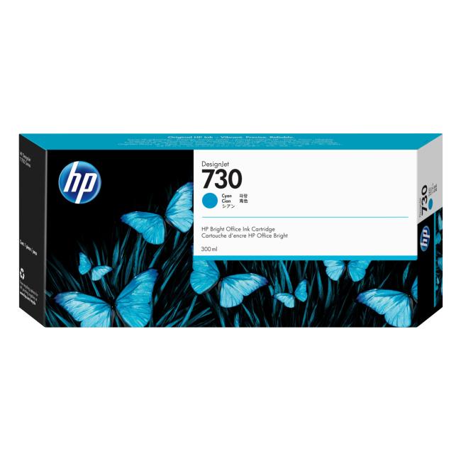 Ink cartridge HP P2V68A HP 730 cyan for DesignJet T1600, T1700, T2600 (300 ml)