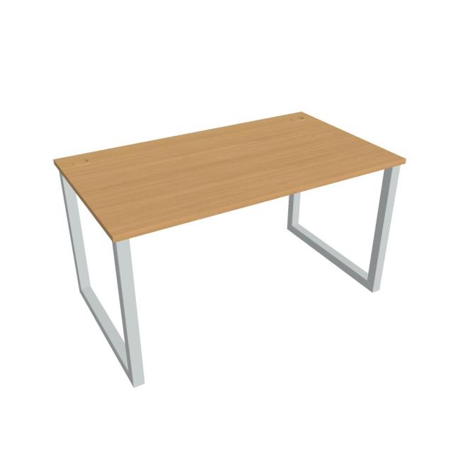 Work table UNI O, 140x75.5x80 cm, beech/grey