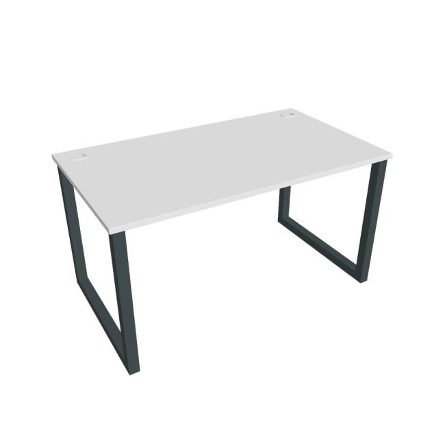 UNI O desk, 140x75.5x80 cm, white/black