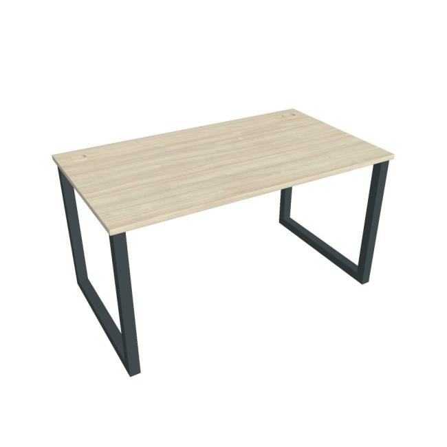 Work table UNI O, 140x75.5x80 cm, agate/black