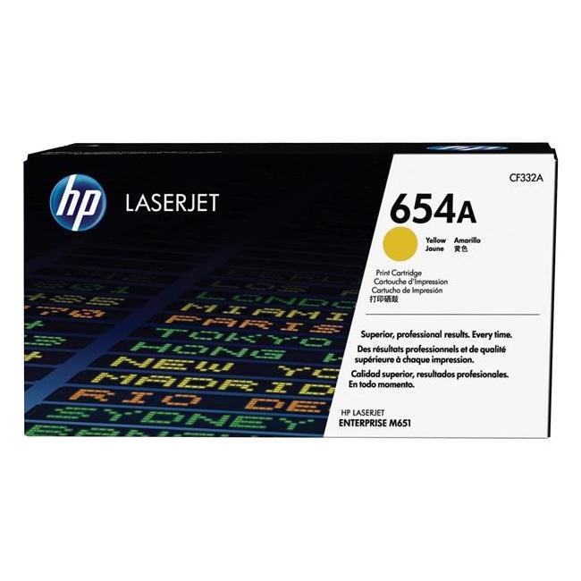 [HP000332] Toner HP CF332A HP 654A žltý (15 000 str.) pre LaserJet Enterprise M651