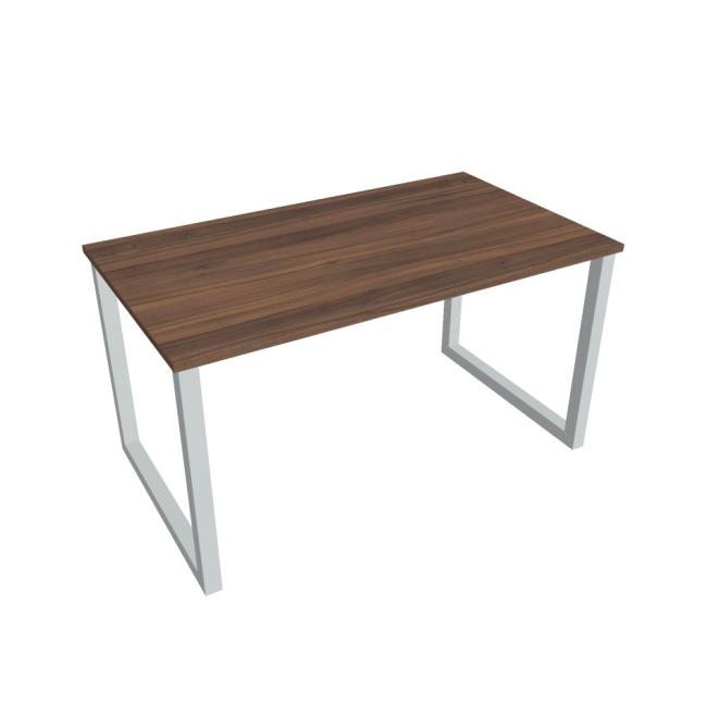 UNI O desk, 140x75.5x80 cm, walnut/grey