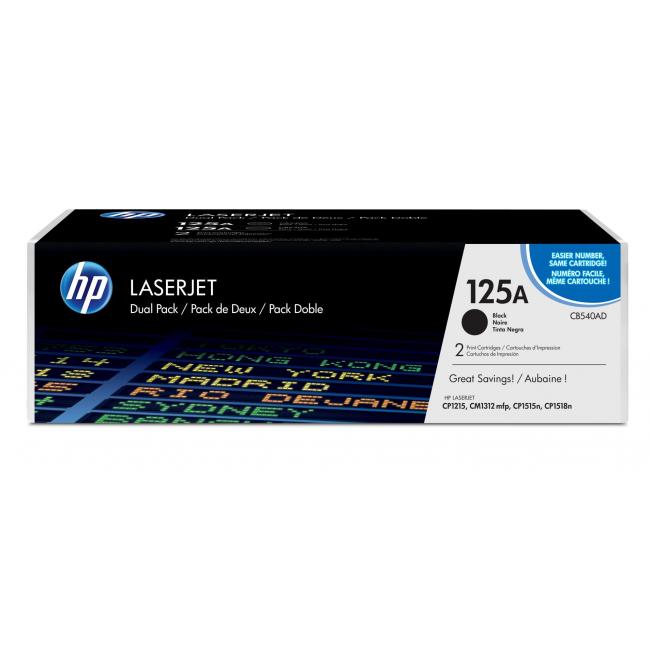 Toner HP CB540AD HP125A black (2x2.200 str.) pre LaserJet CP1215/1515/1518