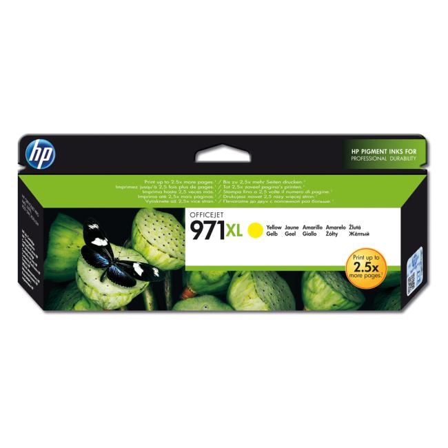 Atramentová náplň HP CN628AE HP 971XL yellow XL (6.600 str.) pre Officejet Pro X451dw/X476dw/X551dw