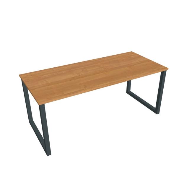 UNI O desk, 180x75.5x80 cm, alder/black