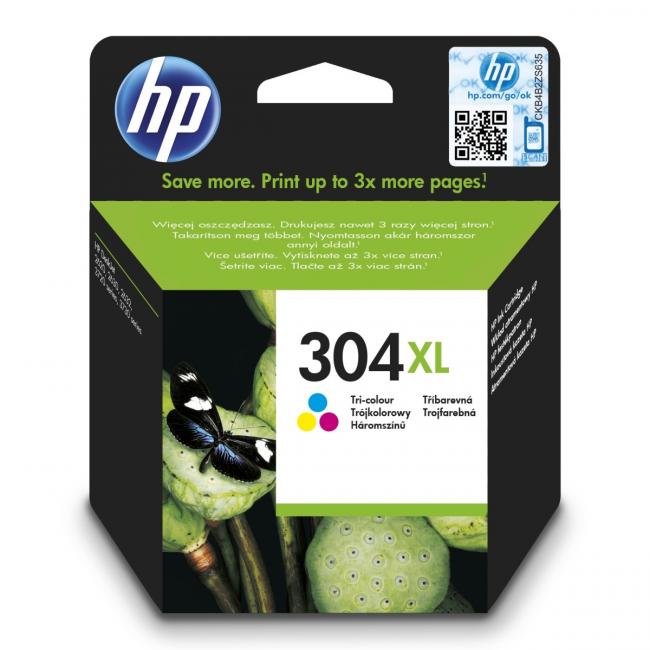Atramentová kazeta HP N9K07AE HP 304XL color XL (300 strán) pre DeskJet 2620/2630/3750/3760/3762