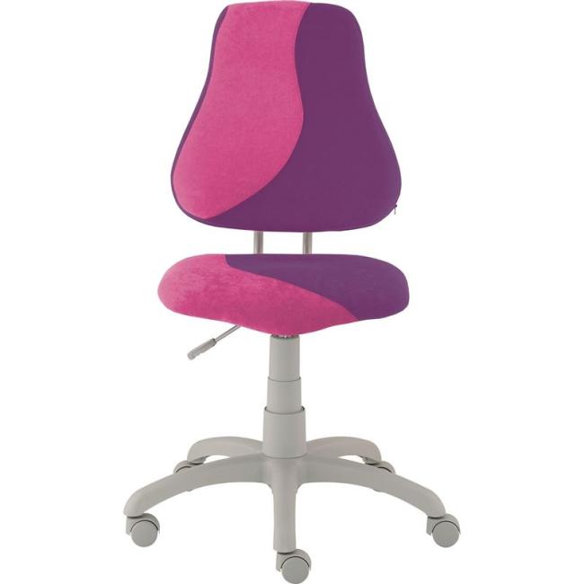 Children's growing chair FUXO S-LINE pink/purple (Suedine)