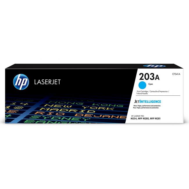 Toner HP CF541A HP 203A azúrová (1 300 str.) pre LaserJet Pro M254dw/M280nw/ M281fdn
