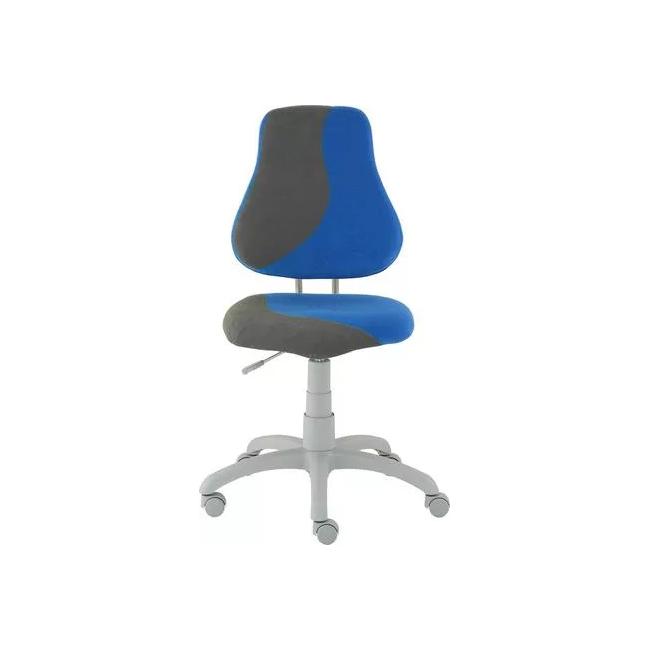 Children's growing chair FUXO S-LINE blue/grey (Suedine)