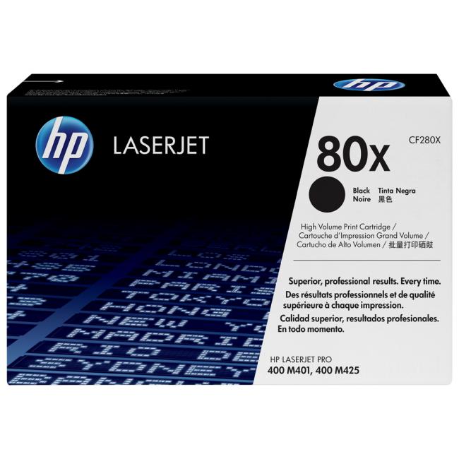 Toner HP CF280X HP 80X čierny (6 900 str.) pre LaserJet Pro M401/M425