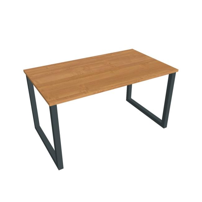 Conference table UNI O, 140x75.5x80 cm, alder/black