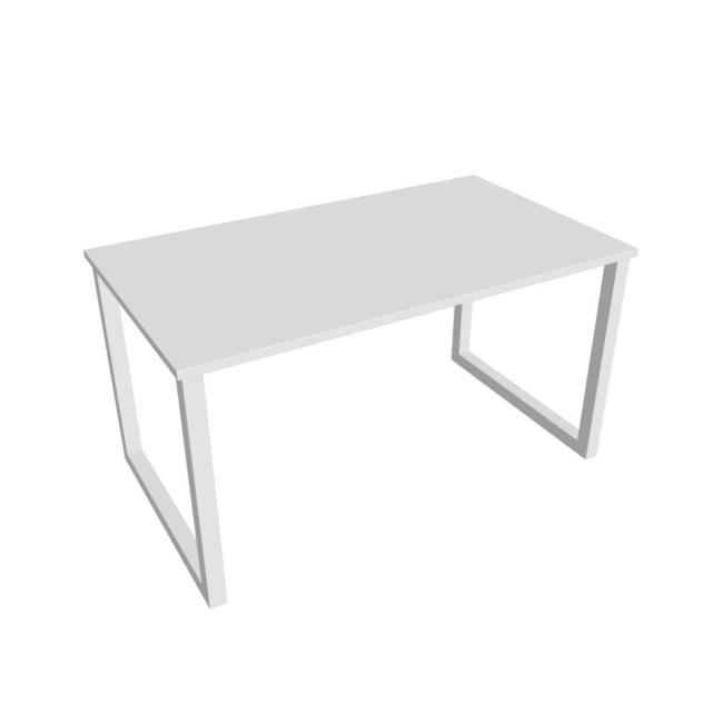 Conference table UNI O, 140x75.5x80 cm, white/white