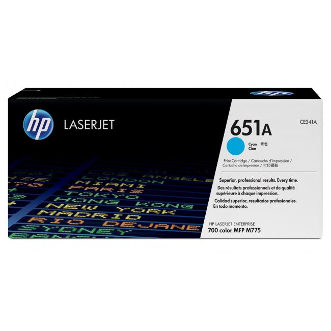 Toner HP CE341A HP 651A azúrový (16 000 str.) pre LaserJet Enterprise M775