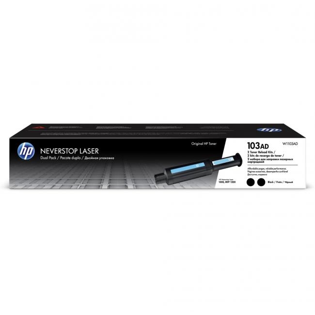 [HP101103] Toner Reload Kit W1103AD HP103AD dual pack black (2x2.500 str.) pre Neverstop Laser1000w/ MFP 1200w