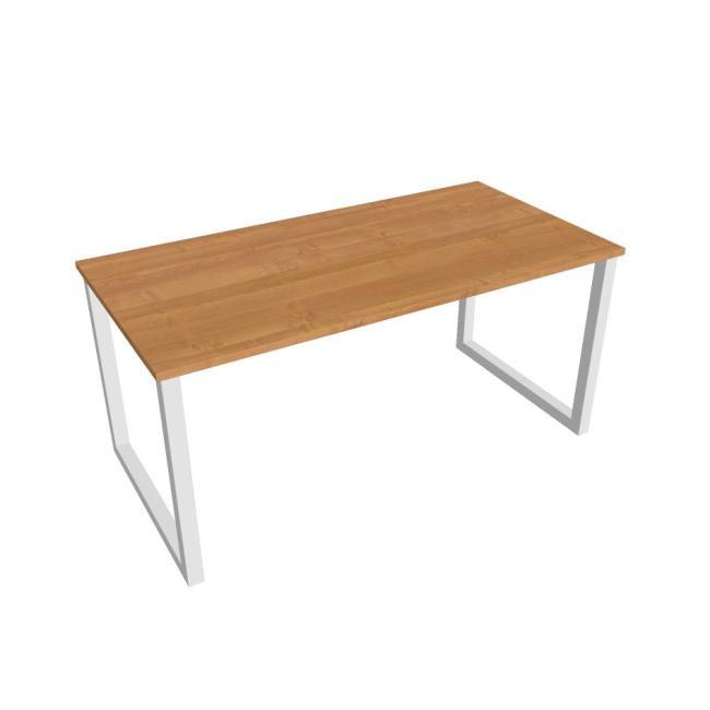 Conference table UNI O, 160x75.5x80 cm, alder/white