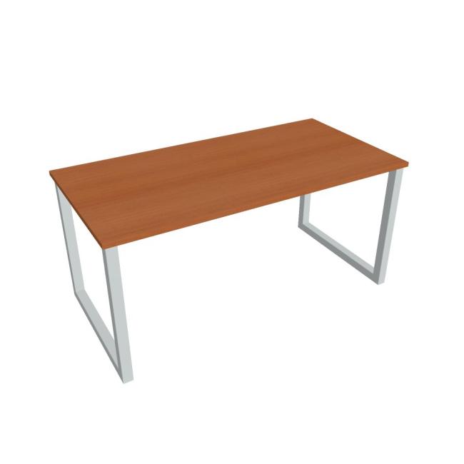 Conference table UNI O, 160x75.5x80 cm, cherry/grey