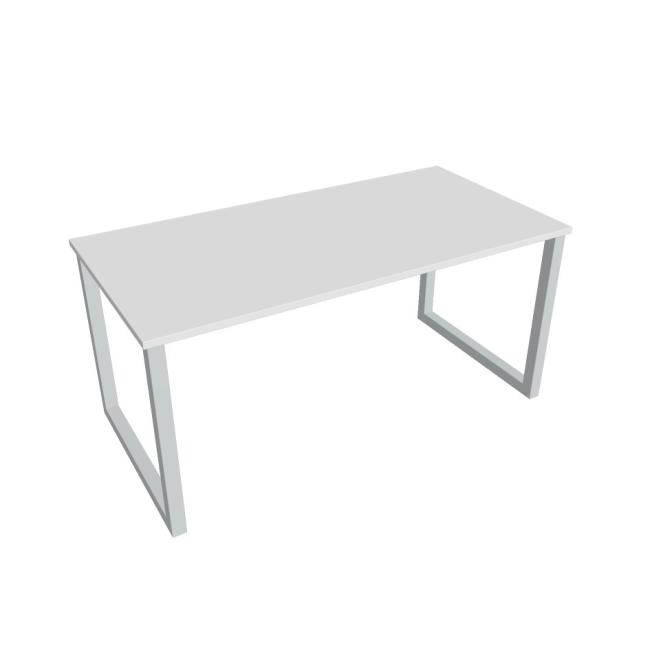 Conference table UNI O, 160x75.5x80 cm, white/grey