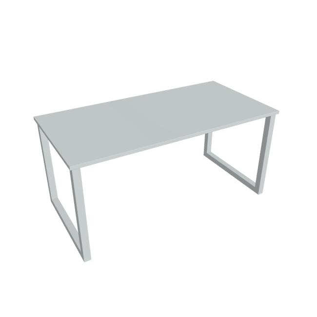 Conference table UNI O, 160x75.5x80 cm, gray/grey