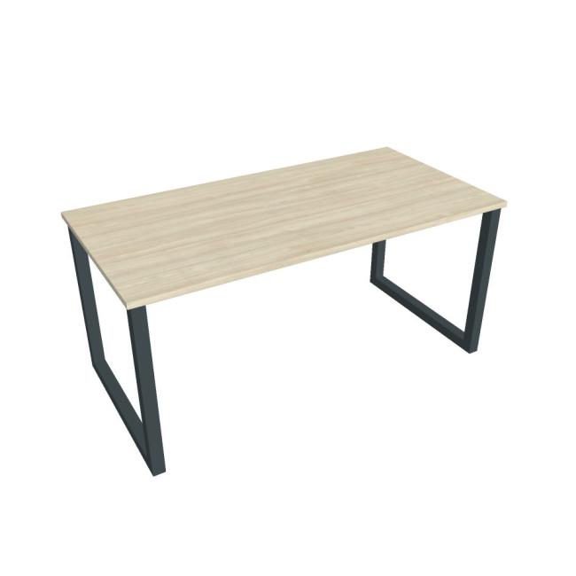 Conference table UNI O, 160x75.5x80 cm, agate/black