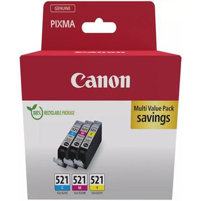 Ink cartridge Canon CLI-521 for MP540/620/630/980/iP3600/4600 multipack C/M/Y