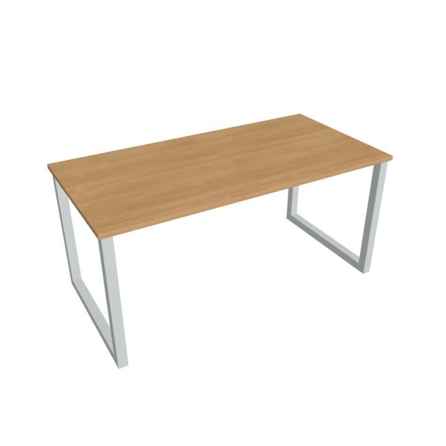 Conference table UNI O, 160x75.5x80 cm, oak/grey