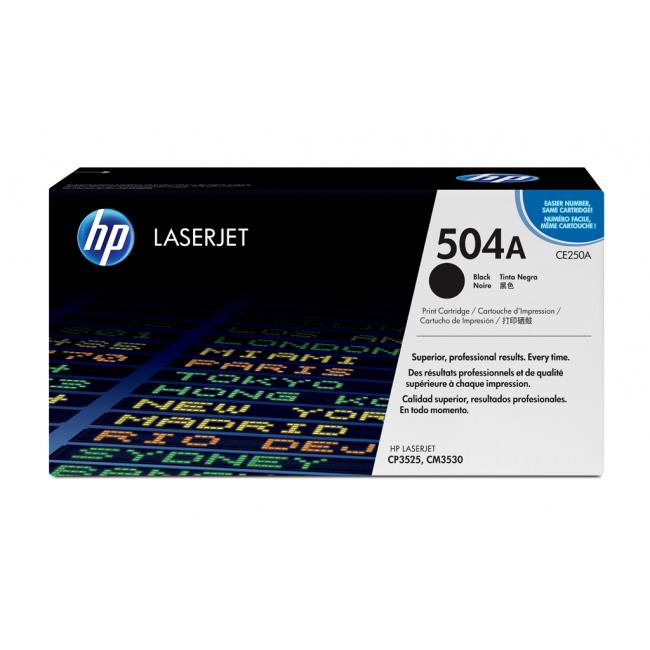 Toner HP CE250A HP 504A black (5.000 str.) pre Color LaserJet CM3530/CP3525