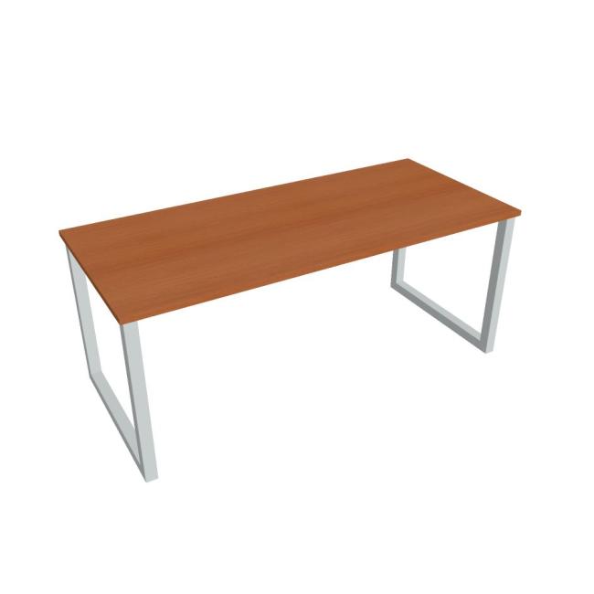 Conference table UNI O, 180x75.5x80 cm, cherry/grey