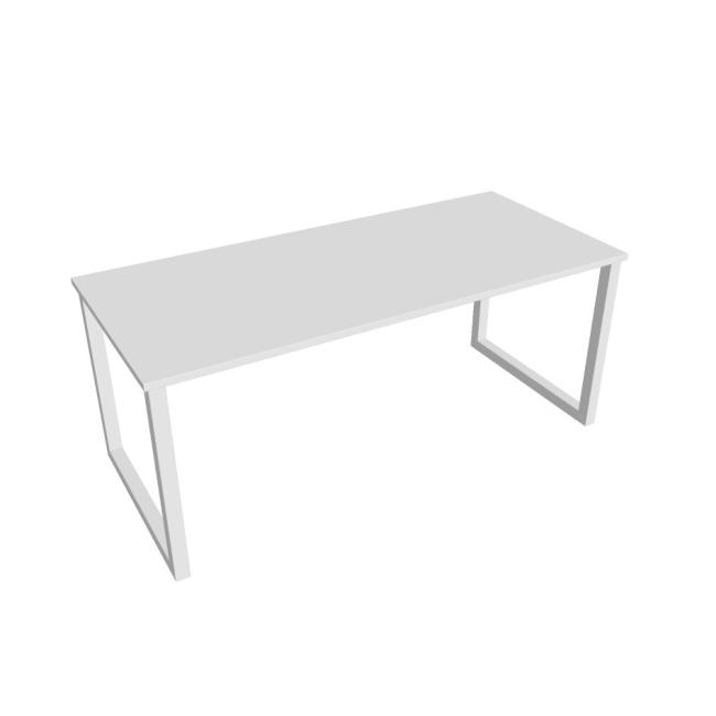 Conference table UNI O, 180x75.5x80 cm, white/white