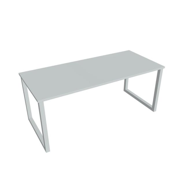 Meeting table UNI O, 180x75.5x80 cm, gray/grey