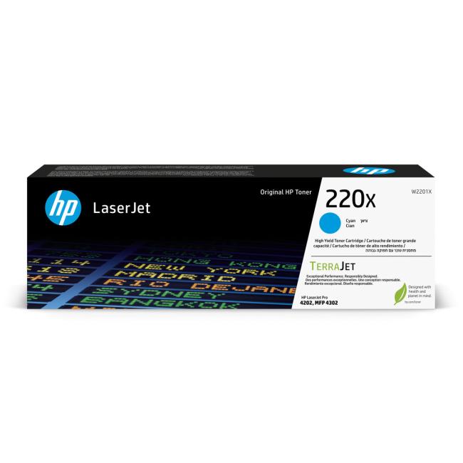 Originálny toner HP 220X azúrový LaserJet (5 500 str.)
