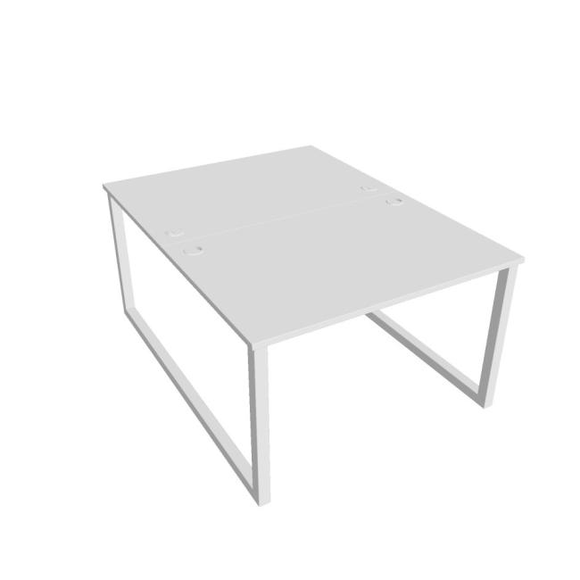 UNI O desk, 120x75.5x160 cm, white/white