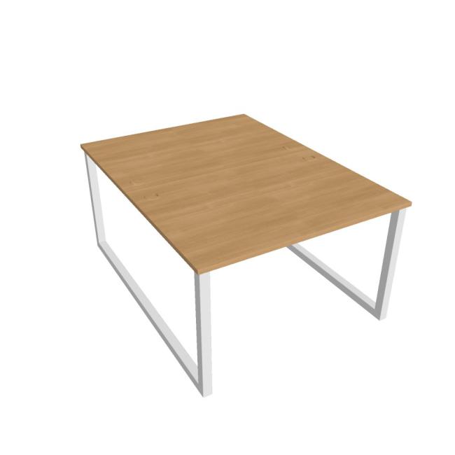UNI O desk, 120x75.5x160 cm, oak/white