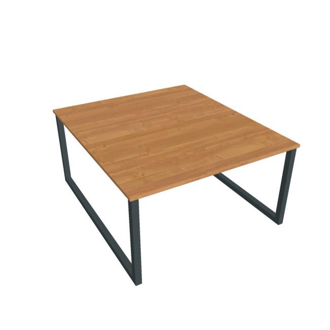 Work table UNI O, 140x75.5x160 cm, alder/black