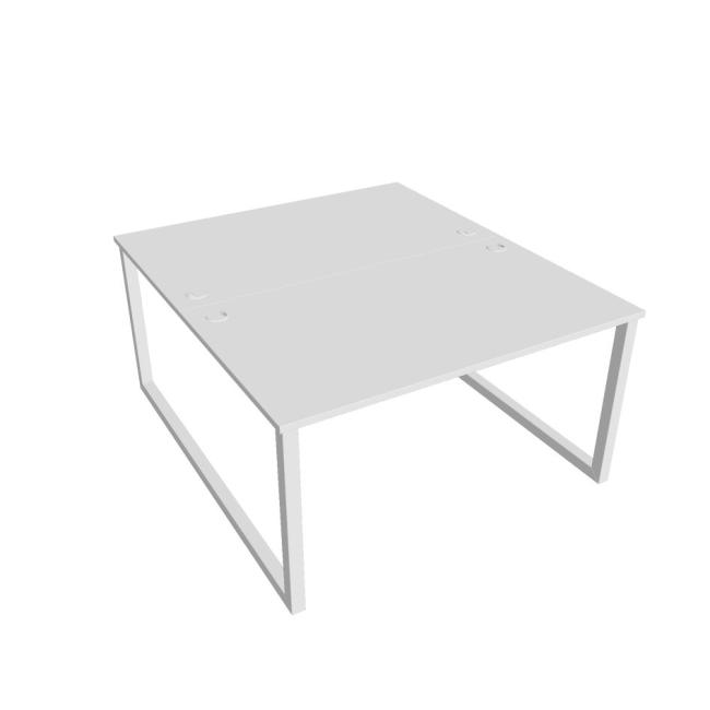 UNI O desk, 140x75.5x160 cm, white/white