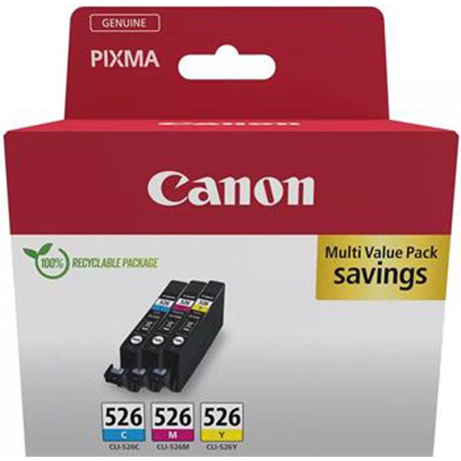 Ink cartridge Canon CLI-526 for MG 5150/5250/6150/8150 C/M/Y pack (3x450 pages)