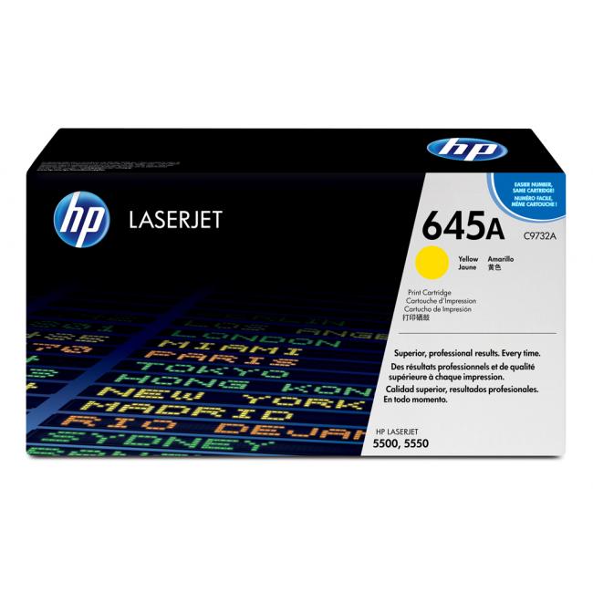 Toner HP C9732A HP 645A žltý (12 000 str.) pre Color LaserJet 5500/5550