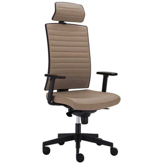 GAME VIP office chair fully upholstered, T-synchro, PDH 3D stitched, armrests P51, Lucky 1021 beige