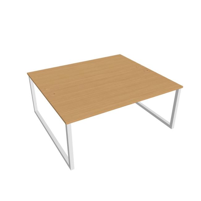 UNI O desk, 180x75.5x160 cm, beech/white