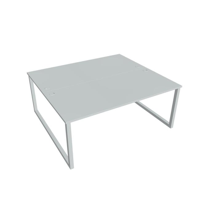 Work table UNI O, 180x75.5x160 cm, gray/grey